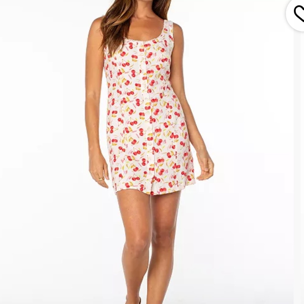 Roxy Kayla Printed Scoop Neck Dress in Hibiscus